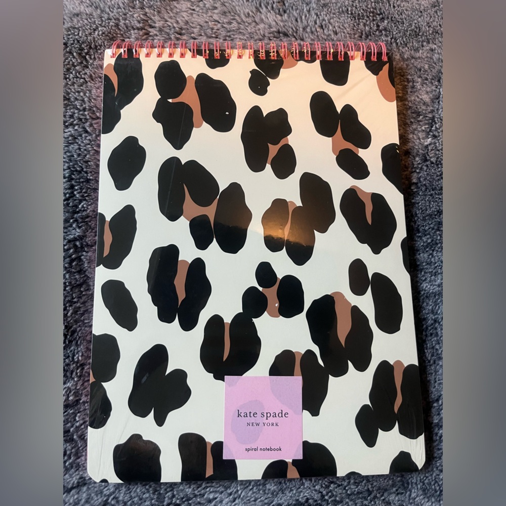 Kate Spade:Forest Feline Top Spiral Notebook.
